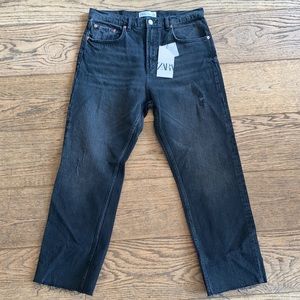 Zara Straight Black Jeans